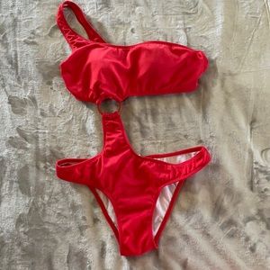 Fun orange monokini